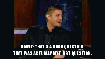 Supernatural interview jensen ackles GIF - Find on GIFER Supernatural interview jensen ackles GIF - Find on GIFER