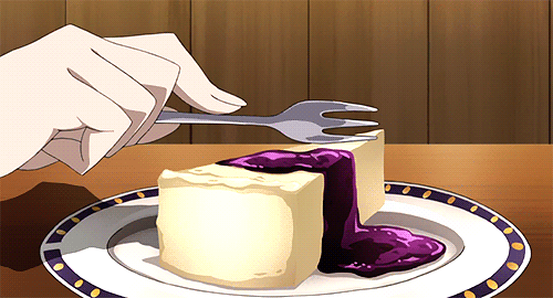  いただきます   Anime cake Kawaii food Birthday cake gif