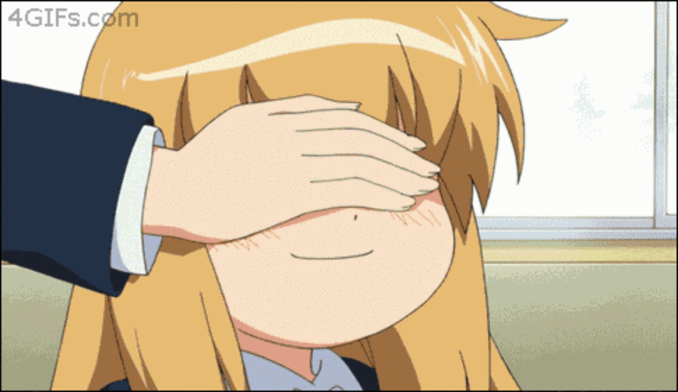 Funny anime girl gif
