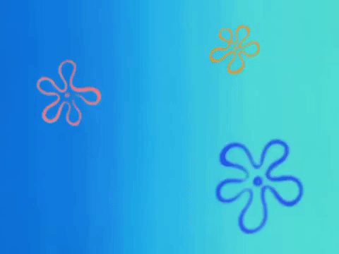 Spongebob Sky Flowers