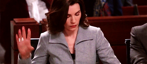 The good wife tv shows telethinking GIF - Find on GIFER