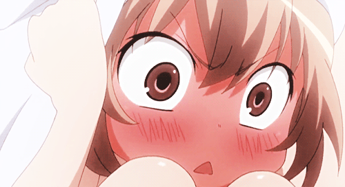 Anime embarrassed face gif