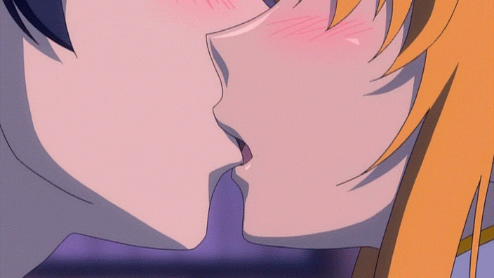 Anime making out gif