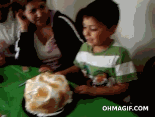Happy Birthday Cake Smash GIF by Moodman