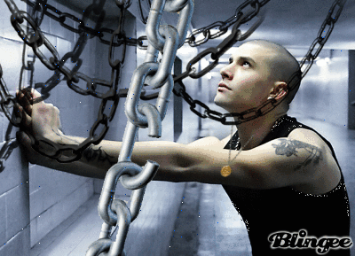 Moving the chains. Man Breaking out Chains. Break the Chain