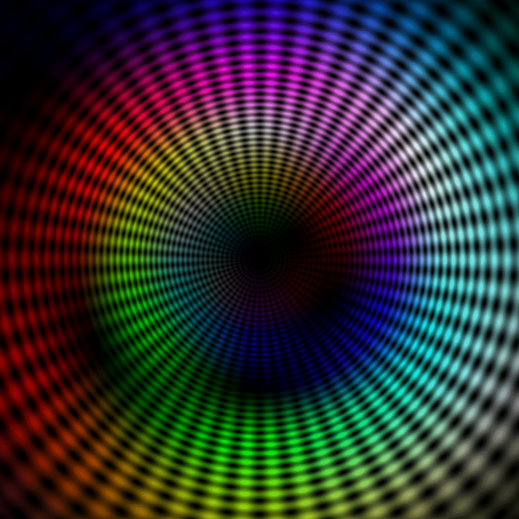 Анимированные картинки. Переливающие и яркие цвета. Переливающиеся цвета. Гипноз разноцветный. Радужные иллюзии.