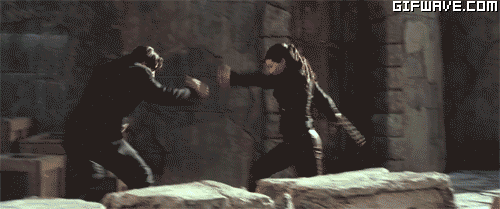 Fight gif. Ангелы Чарли дерутся.