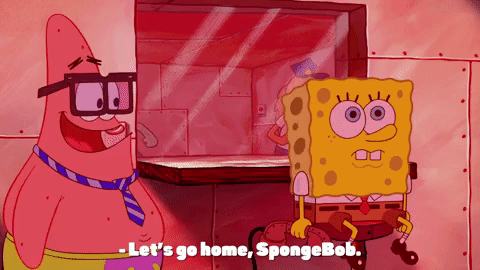 spongebob writing gifs