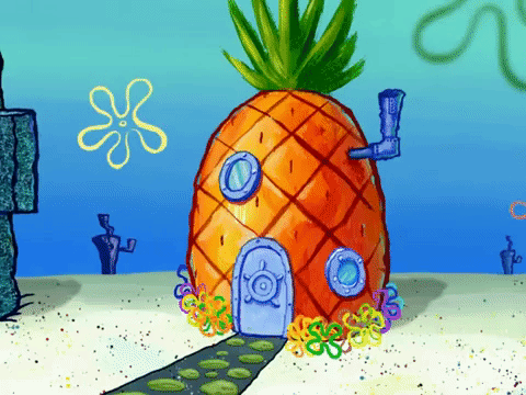 Pineapple Spongebob House Cartoon - Text bikinibottom, cartoon,pineapple, s...