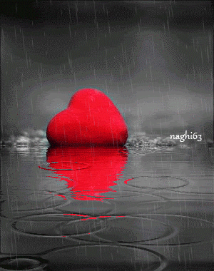 chuva de coração - GIF animado grátis - PicMix
