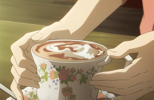 Coffee anime gif
