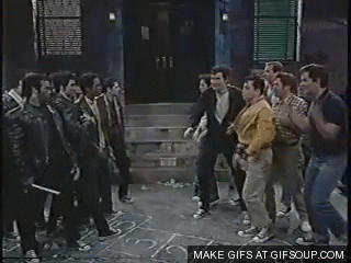 Image result for snl gang fight gif