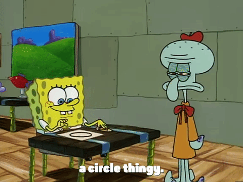 Spongebob Drawing A Circle