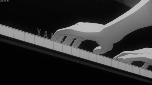 Black and white piano GIF - Find on GIFER