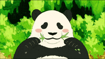 Panda happy anime GIF - Find on GIFER