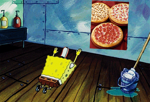 Idk Man I Make Some Weird S When I Am Hungry Pizza Spongebob Gif Find On Gifer