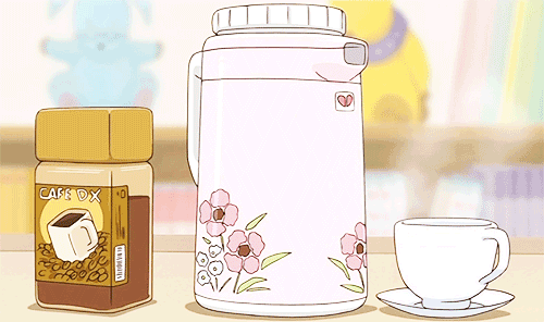 Anime Cup Pouring Hot Animated Coffee GIF | GIFDB.com