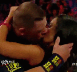 Big breasted john cena french kissing a naked women