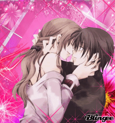 Cute Anime Kiss Couple GIF | GIFDB.com