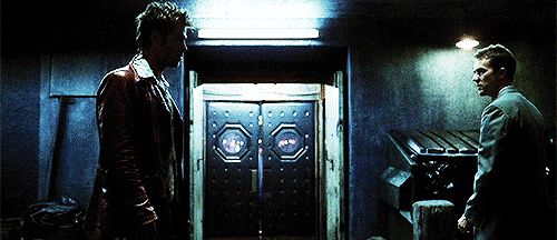 Image result for fight club gif hit me