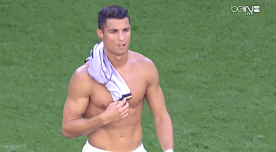 Cristiano Ronaldo shirtless at every World Cup stadium — in one GIF 