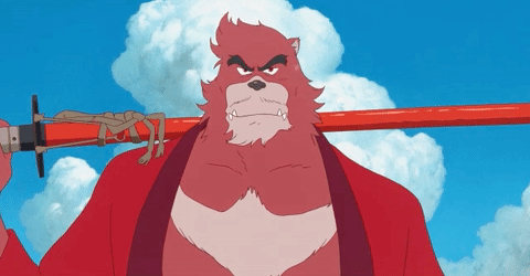 Kumatetsu the boy and the beast riant GIF - Trouver sur GIFER
