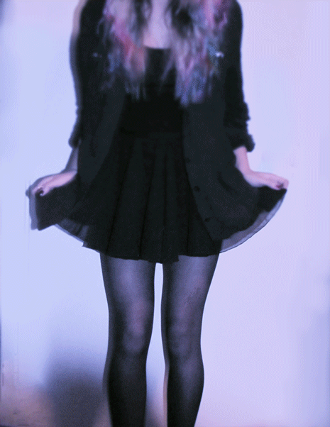 little black dress tumblr gif
