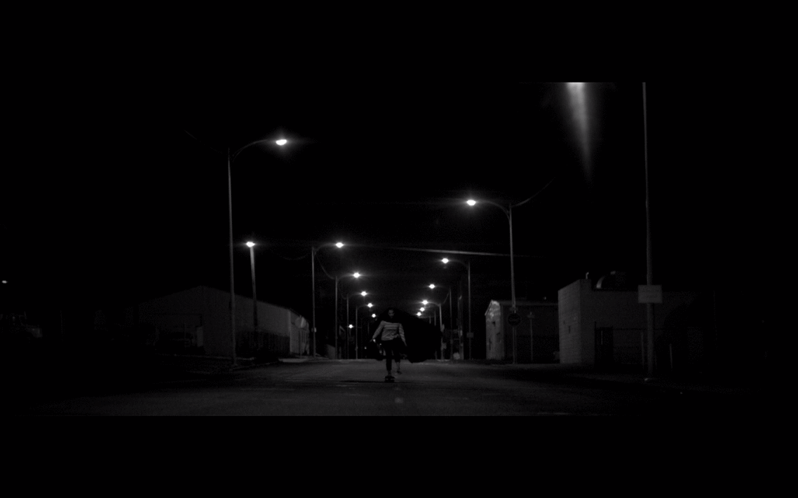 GIF Skateboarding Vampire A Girl Walks Home Alone At Night