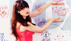 GIF zooey deschanel sexy sex - GIF animé sur GIFER