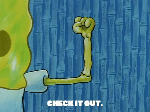 spongebob arms gif