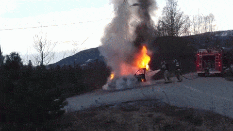 Car fire GIF - Find on GIFER