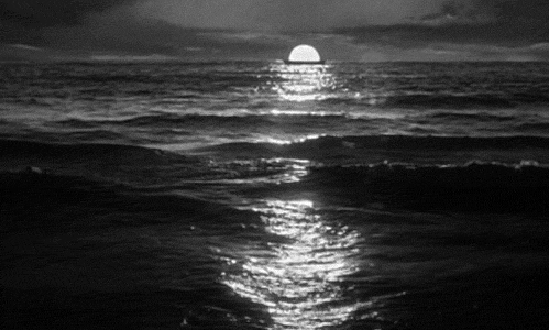 Луна купается. Ночь в море. Море гиф. Анимации ночное море. Море бушует gif.