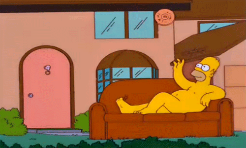 Animated GIF homer simpson, free download. 