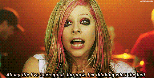 what the hell gif avril