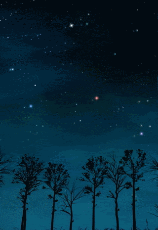 Stars Falling In The Sky Anime Aesthetic GIF | GIFDB.com