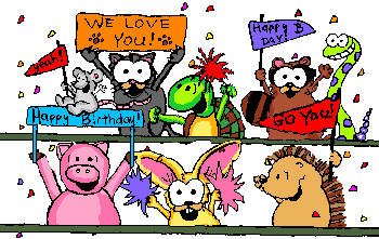 happy birthday animation