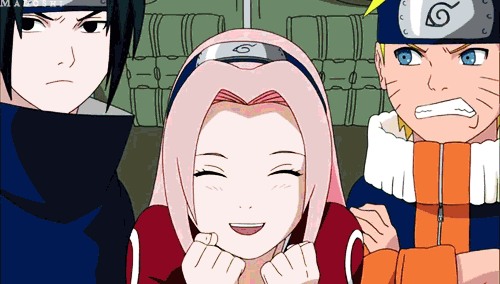 Naruto Kakashi Cute Smile GIF