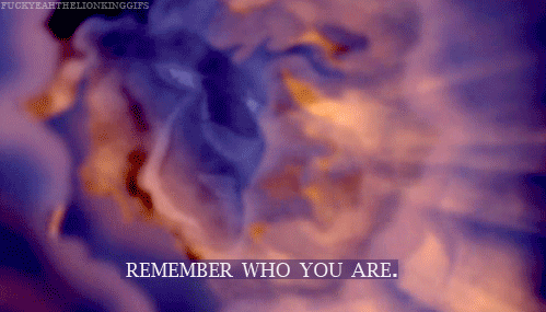 remember who you are lion king gif