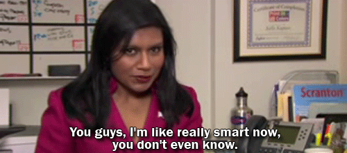 GIF college life crisis kelly kapoor im like really smart now - animated  GIF on GIFER - by Sterngrove
