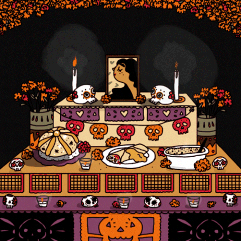 Halloween dia de los muertos ofrenda GIF on GIFER - by Dianalbine