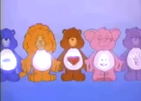 80s,care bears,1980s,love,vintage,retro,childhood,hearts,80s cartoons