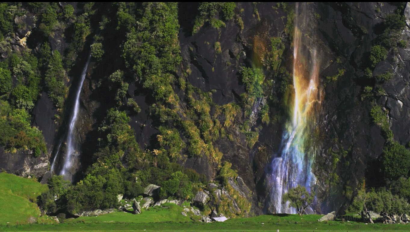 waterfall,rainbow,fun,waterfallthis