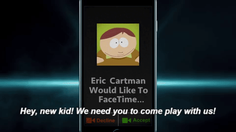 eric cartman,south park,facetime,phone destroyer