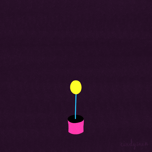 peacock,frame by frame,morph,transform,art,animation,animals,artists on tumblr,illustration,design,animal,pink,bird,yellow,motion,photoshop,cindy suen,2d,plant,stretch,wannabe,i was thinking of the cactus when making this