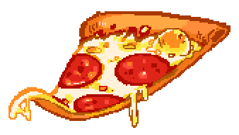 transparent,pizza,pixel,melting,hovering,im so hungry