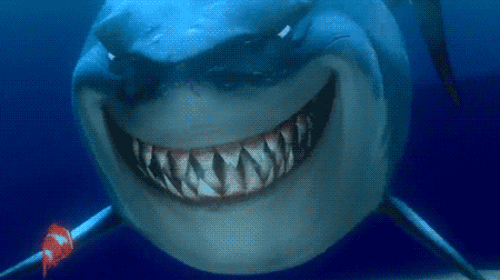 hello,flirting,smile,shark week,nemo,finding nemo,shark,teeth