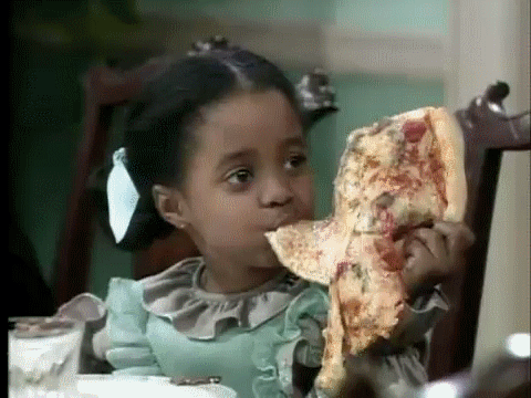 eating,pizza,the cosby show