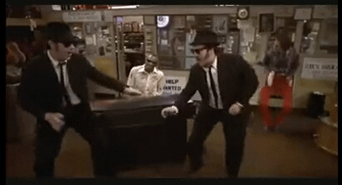silly dancing,cheer up,blues brothers,random