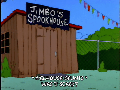 season 4,milhouse van houten,clubhouse,bart simpson,episode 4,ice cream,4x04,haunted house