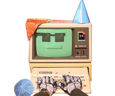 transparent,computer,birthday bot